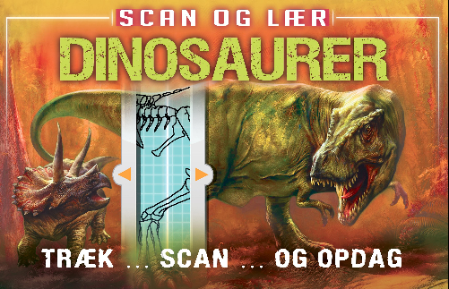 Scan og lær: Dinosaurer, børnebog, børnebøger, dinosaurer